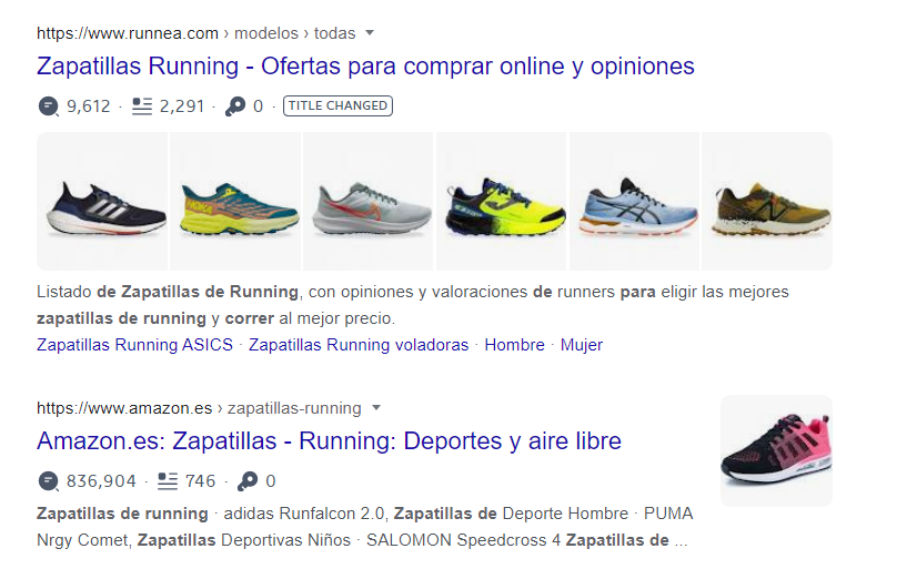 Ejemplo de Página e-commerce