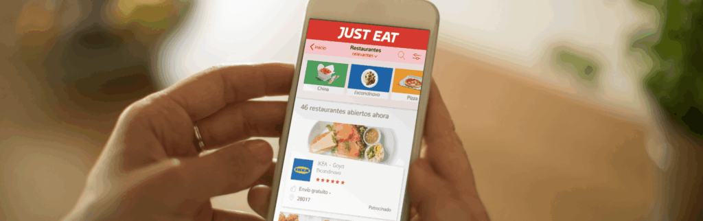 just eat app dedicada a pedidos a domicilio de comida