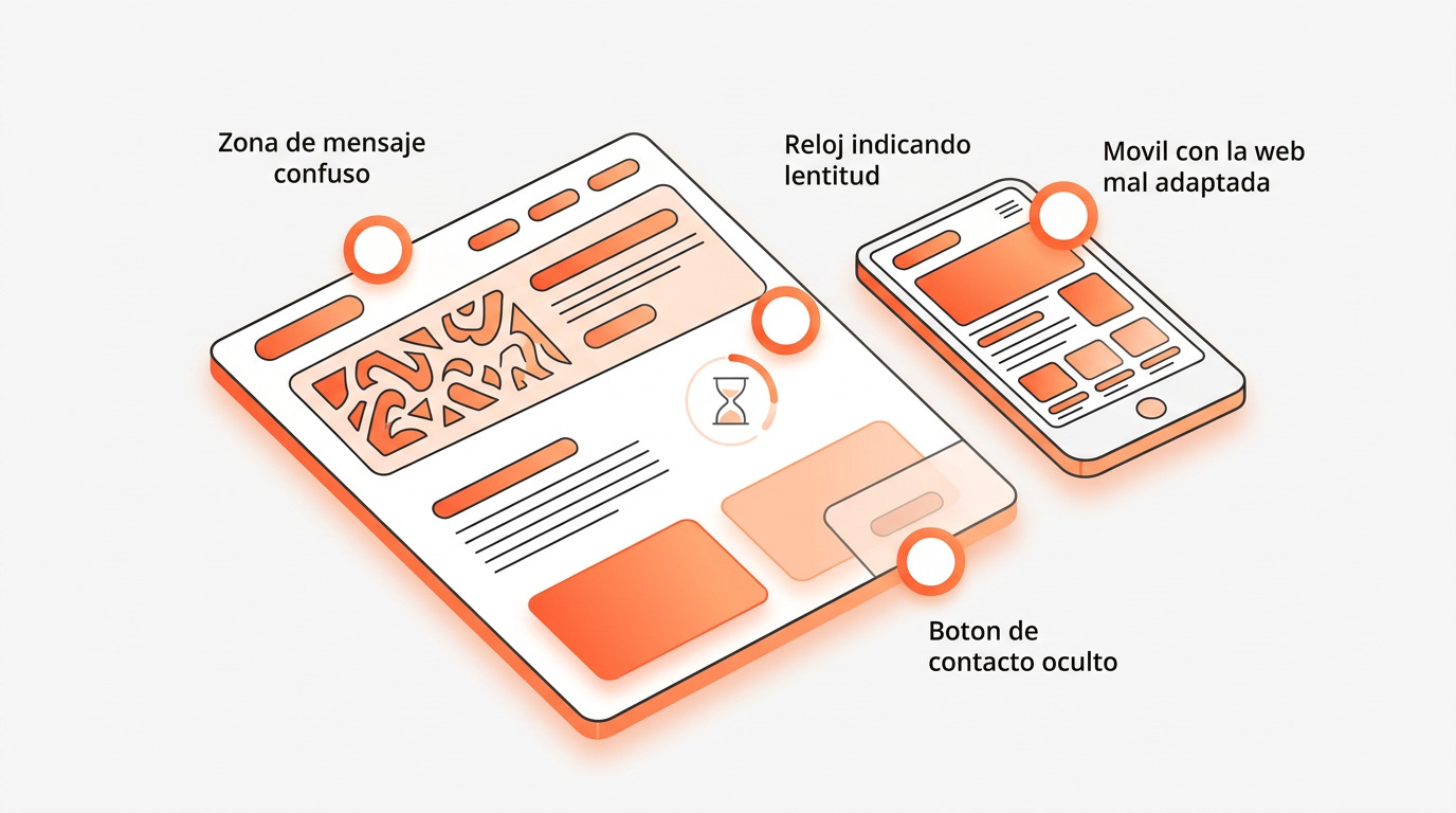 auditoria de web con fugas de conversion